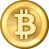 Bitcoin Logo Münze